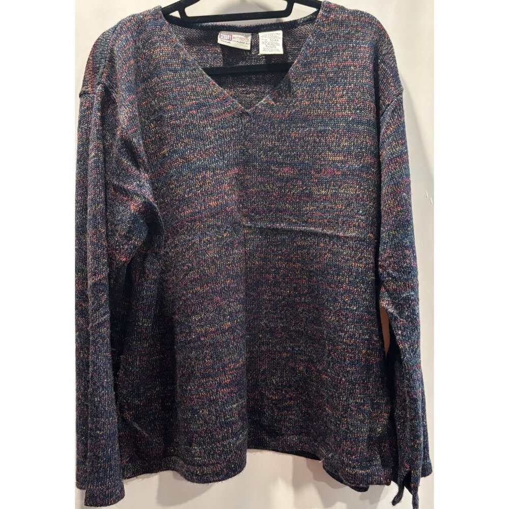 Faded Glory Women's Multicolor Long Sleeve Knit Sweater Size 22W/24W